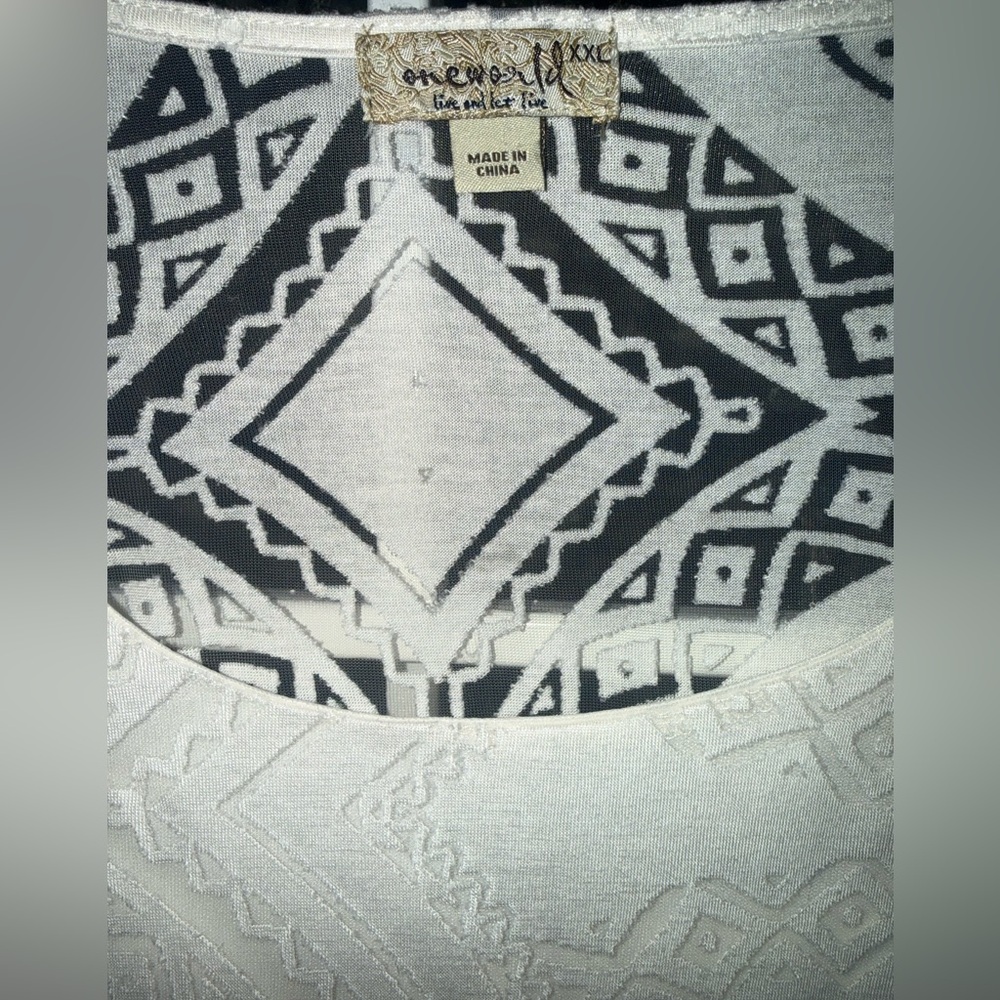 ONE WORLD Cream Crochet Lace Maxi Dress - Picture 3 of 7